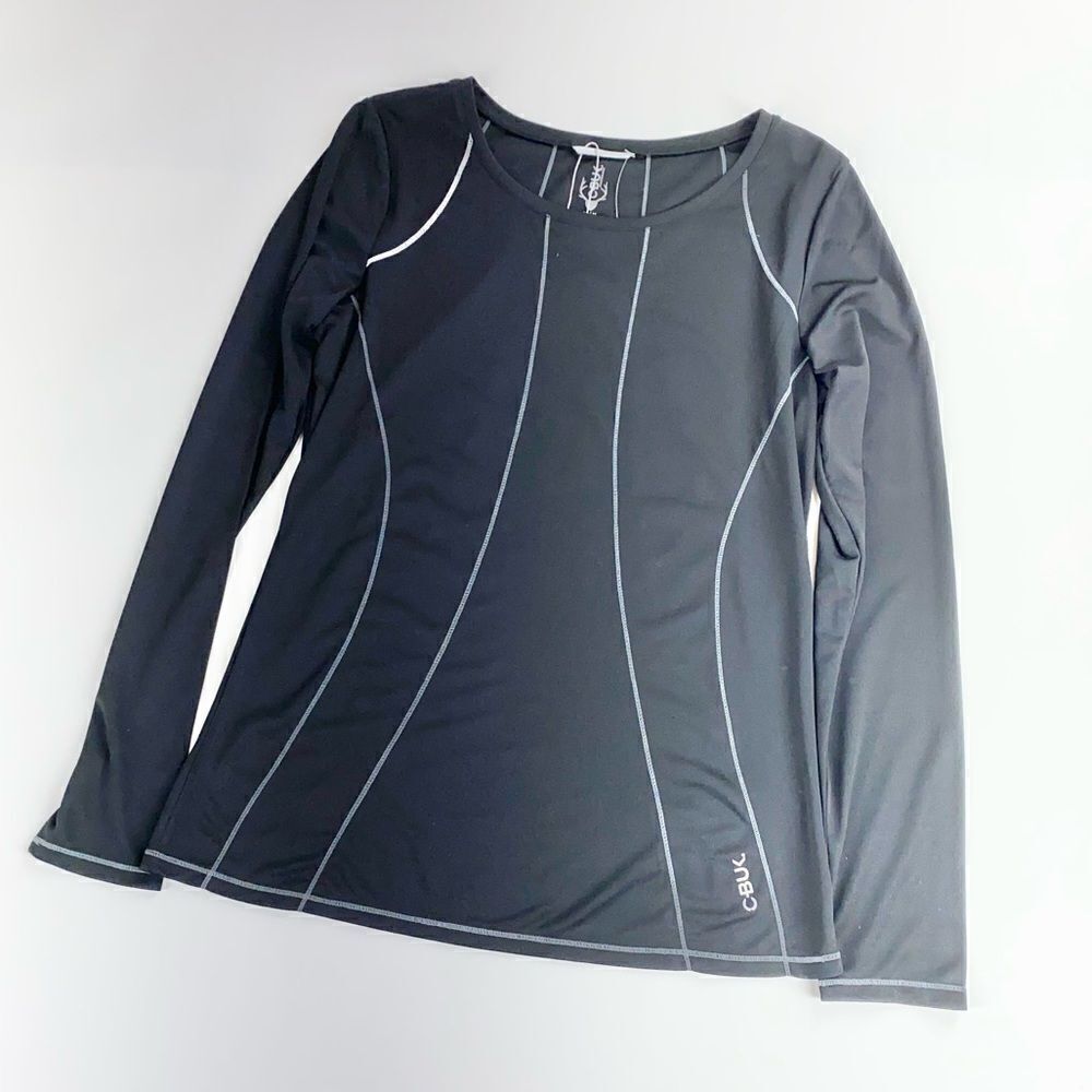 Cutter and buck Cbuck black scoop neck golf athletic shirt M